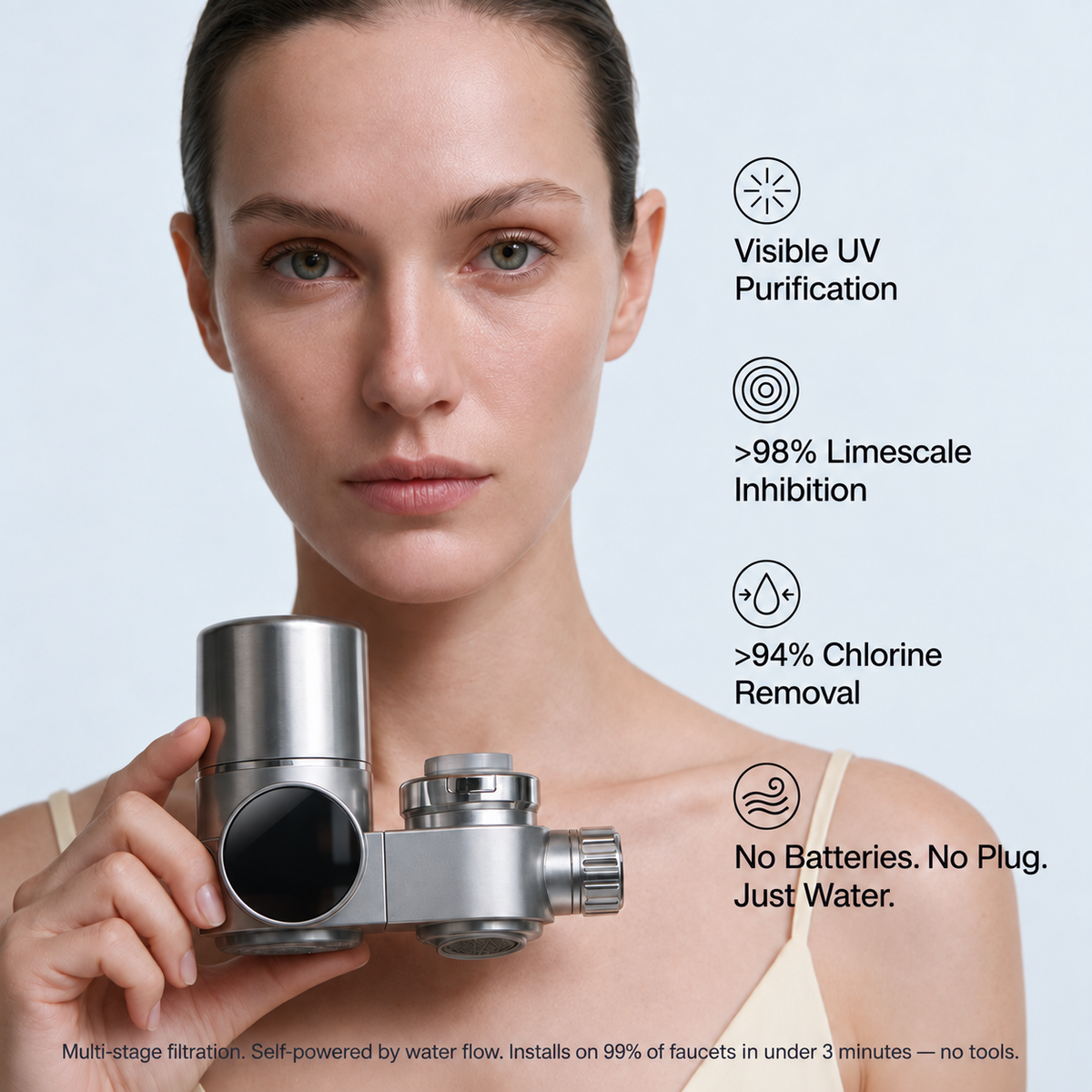 PureGlow — The UV Faucet Filter for Clearer Skin