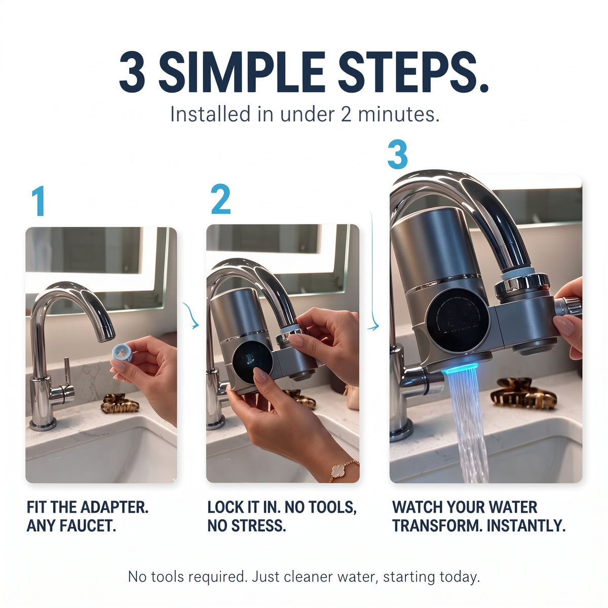 PureGlow — The UV Faucet Filter for Clearer Skin